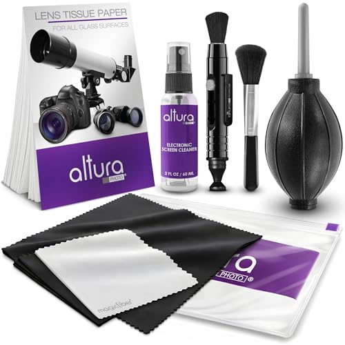 Altura Photo Camera Lens Cleaning Kit, Lens Cleaner for DSLR & Mirrorless w/ 2 oz. Altura Photo Cleaning Solution