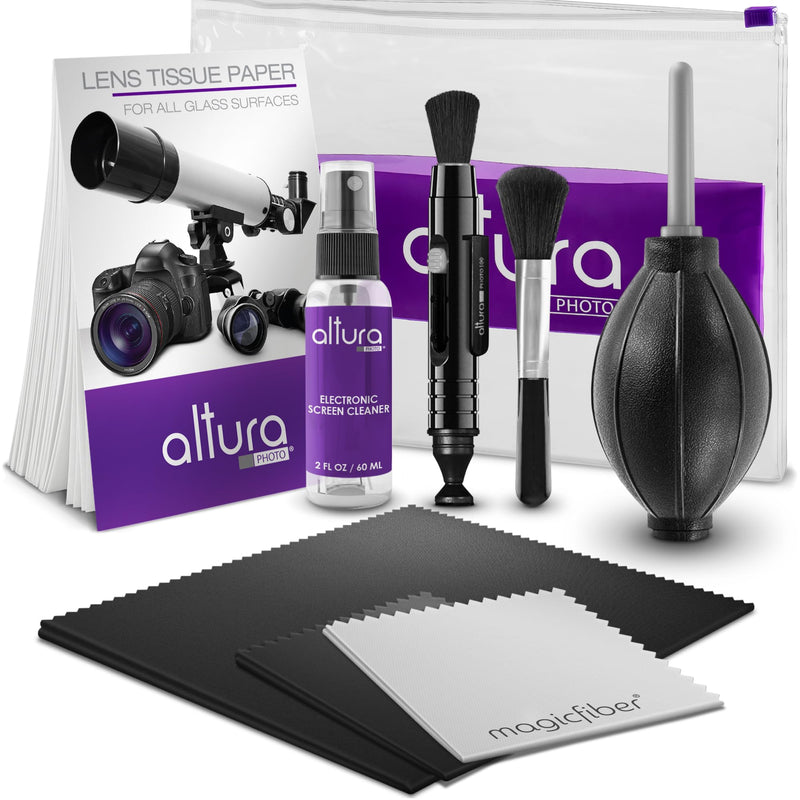 [AUSTRALIA] - Altura Photo Professional Cleaning Kit for DSLR Cameras and Sensitive Electronics Bundle with 2oz Altura Photo Spray Lens and LCD Cleaner - Camera Accessories & Photography Accessories w/ 2 oz. Altura Photo Cleaning Solution 