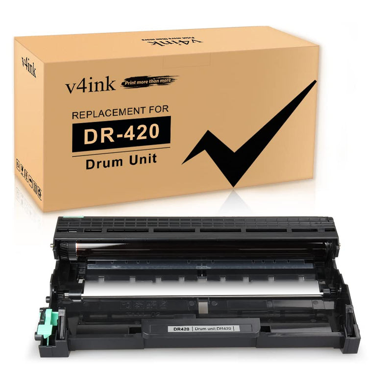 v4ink Compatible Drum Unit Replacement for Brother DR420 to use for HL-2240 HL-2240D HL-2270DW HL-2280DW MFC-7360N MFC-7460DN MFC-7860DW Brother IntelliFax-2840 2940 DCP-7060D DCP-7065DN Printer