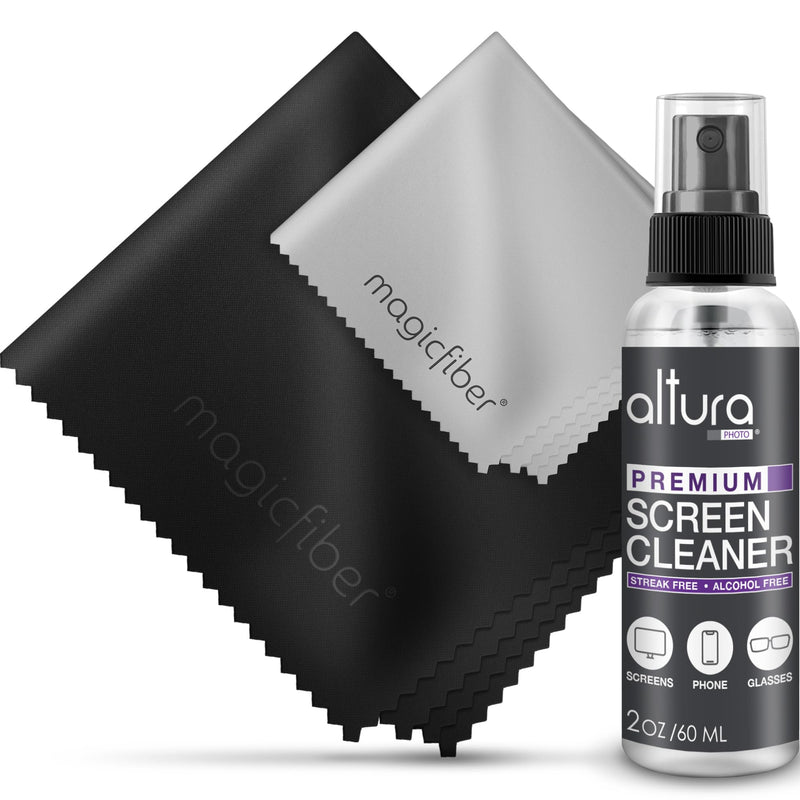 Altura Photo Screen Cleaner Spray Kit - TV, Laptop & Computer Screen Cleaner - Great for Smart TVs, Monitors, & Cars - Electronic & iPhone Cleaner - Eyeglass & Glasses Cleaner 2oz