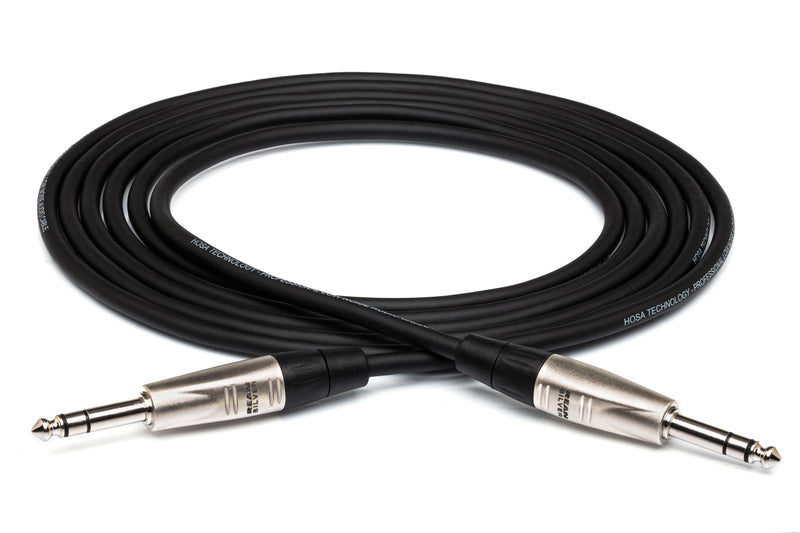 Hosa HSS-050 Pro Balanced Interconnect, REAN 1/4" TRS to Same, 50 Feet