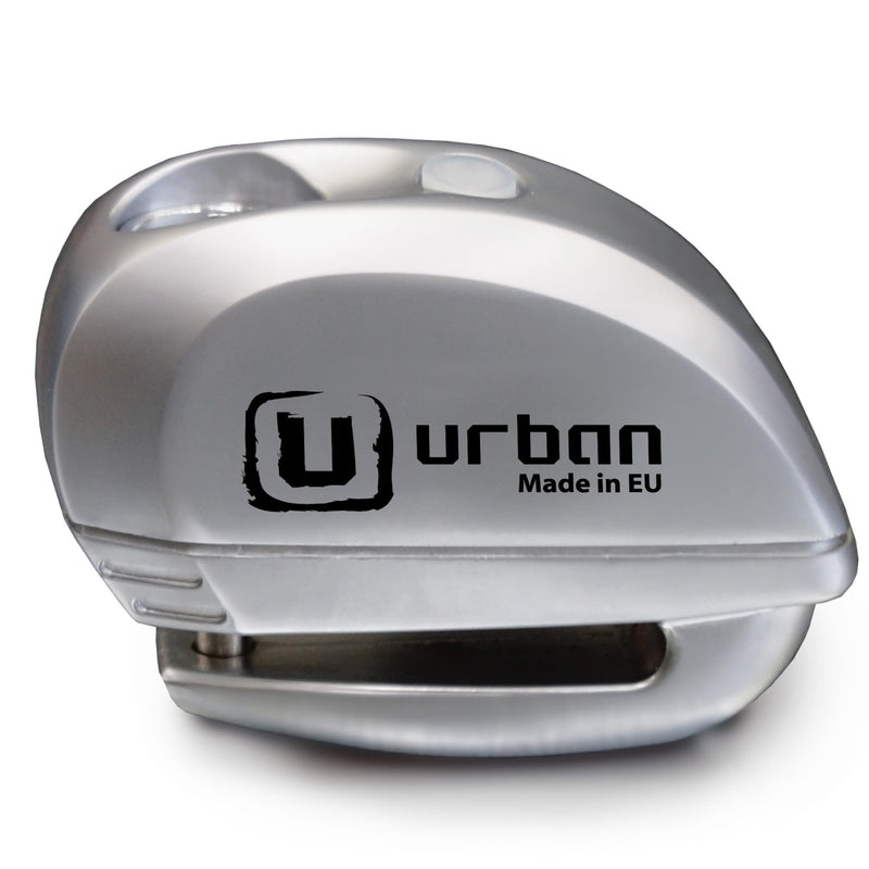 URBAN UR22 Alarm Disc Lock 120db ON/Off, Warning Function A+ Sensitivity Replaceable Alarm Module, High-end Waterproof, Longlife Battery, Electronic Reminder, Can be Carried with Bracket, Universal Metal