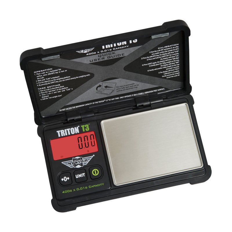 My Weigh T3-400 Triton T3 400 Gram x 0.01 Digital Pocket Scale Black UNT