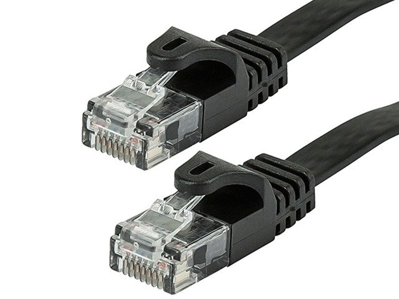 [AUSTRALIA] - Monoprice Cat5e Ethernet Patch Cable - 75 Feet - Black | Network Internet Cord - RJ45, Flat,Stranded, 350Mhz, UTP, Pure Bare Copper Wire, 30AWG 75ft 