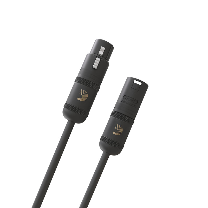 D'Addario Accessories Microphone Cable - XLR Cable - Copper Braid Shield - Optimal Signal Transfer - American Stage - 10 Feet/3.05 Meters - 1 Pack
