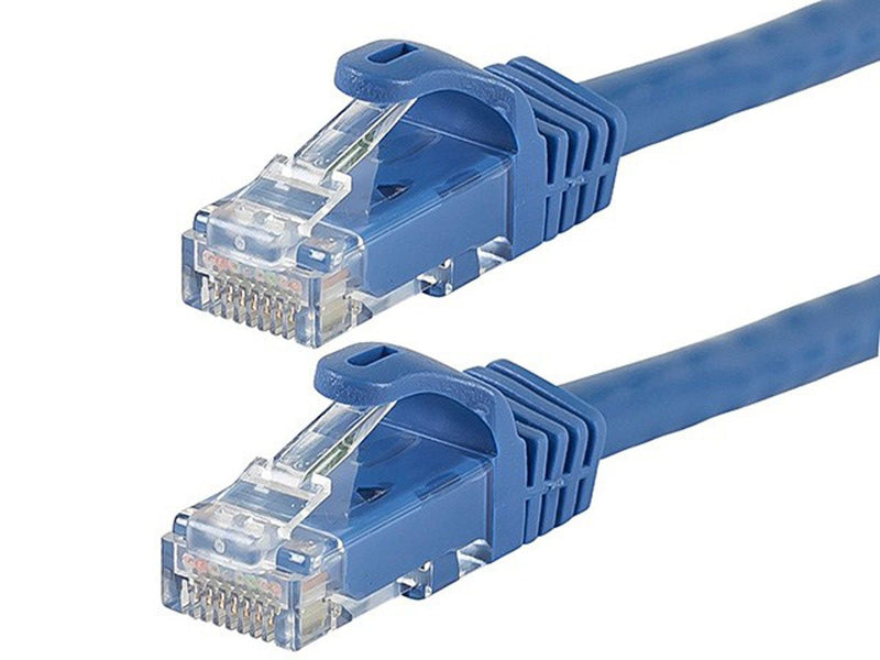 [AUSTRALIA] - Monoprice Flexboot Cat6 Ethernet Patch Cable - Network Internet Cord - RJ45, Stranded, 550Mhz, UTP, Pure Bare Copper Wire, 24AWG, 2ft, Blue 