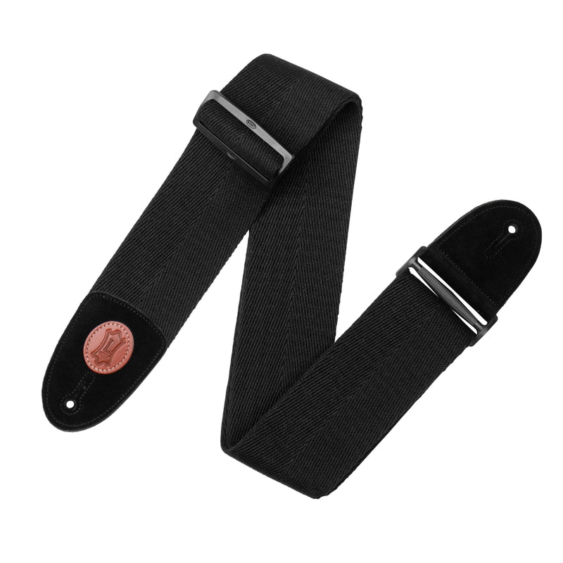 Levy's Leathers MSSC4-BLK Bass Guitar Strap, Black, Standard