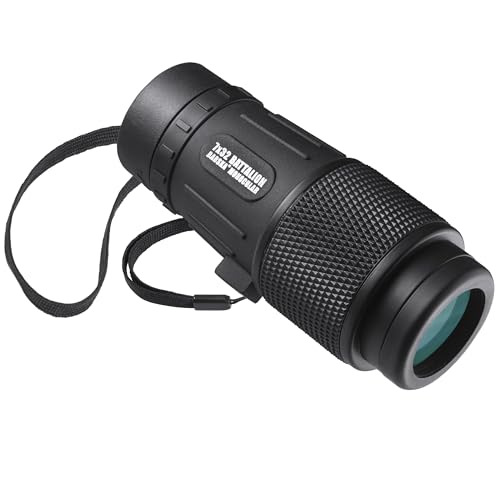 Barska Battalion Waterproof Monocular – Portable High-Power Optic for Birding, Hiking, Sporting Events, Concerts & Travel 7X32