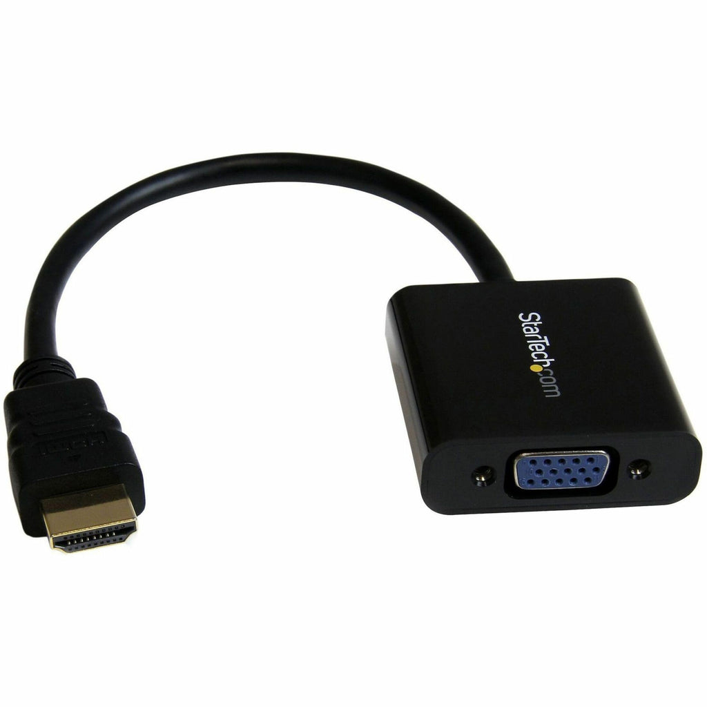 StarTech.com 1080p 60Hz HDMI to VGA High Speed Display Adapter - Active HDMI to VGA (Male to Female) Video Converter for Laptop/PC/Monitor (HD2VGAE2) HDMI to VGA - Compact Cable