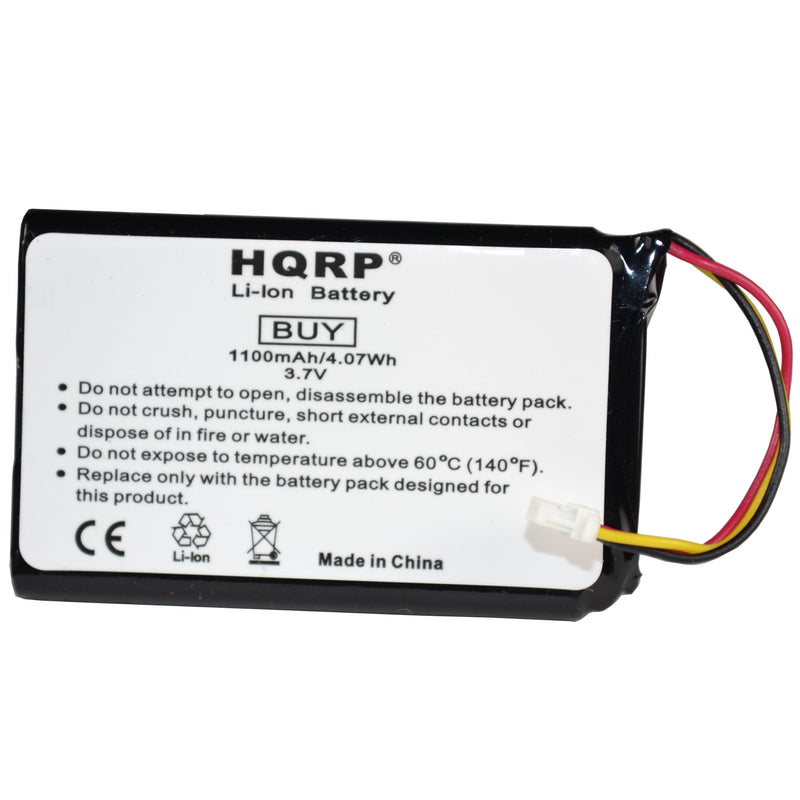 HQRP Battery Compatible with Garmin Nuvi 30 30LM, Nuvi 40 40LM, Nuvi 42 42LM, Nuvi 44 44LM, Nuvi 50 50LM, Nuvi 52 52LM, Nuvi 54 54LM, Nuvi 56 56LM 56LMT 361-00056-01 KH07BH26D03H3 GPS Navigator