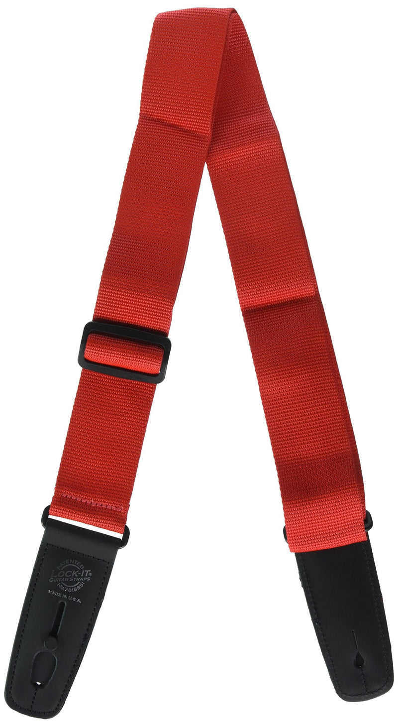 Lock It LIS002P2RED Professional 2" Polypro Strap with Locking Ends, Red Nylon