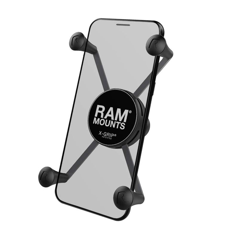 RAM MOUNTS X-Grip Large Phone Holder with B Size 1" Ball Mount | Universal holder for large smartphones, compatible with RAM Mounts mounting systems Large Phones