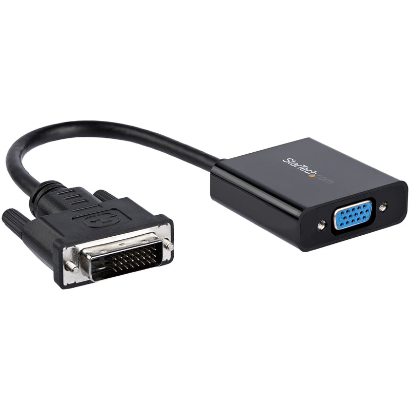 StarTech.com DVI-D to VGA Active Adapter Converter Cable - 1080p - DVI to VGA Converter Box (DVI2VGAE), Black