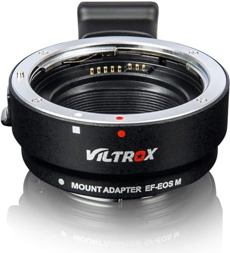 VILTROX EF-EOS M AF Lens Mount Adapter, EF EF-S Lens to Canon M Mount Camera EF-M AF Mount Adapter
