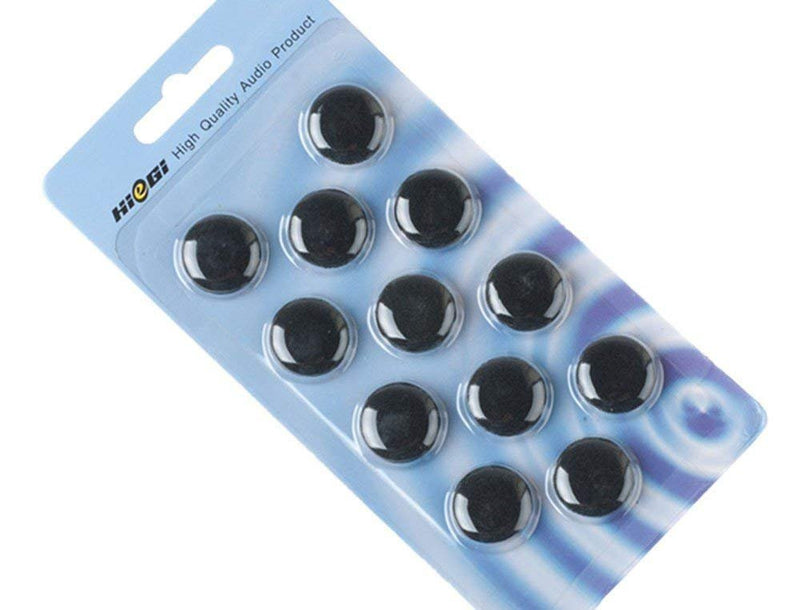 Quality Replacement Foam Pad Earbud Earpad 12 Pack Sponge Cushion Covers for iPod and Stereo Headsets - Black