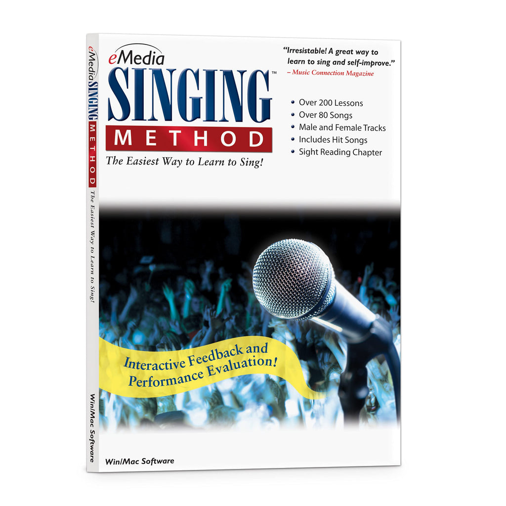 eMedia Singing Method v1.1 (Latest Version) - Learn at Home PC/Mac Disc