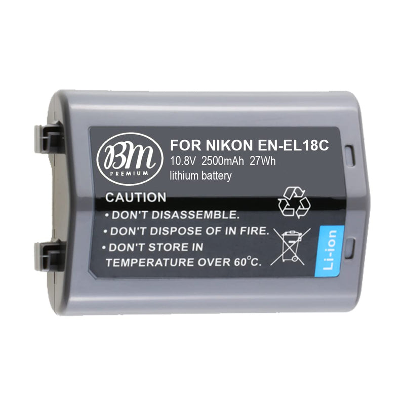 [AUSTRALIA] - Big Mike's BM Premium EN-EL18c Battery for Nikon D4, D4S, D5, D6 Digital SLR Cameras and Compatible with Nikon MB-D12, MB-D17, MB-D18 Battery Grips 