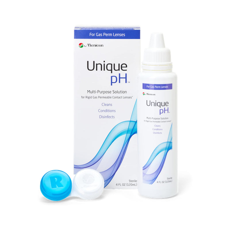 Menicon Unique pH Multi-Purpose Contact Lens Solution With Lens Case (4 Fluid Ounces) 4 Fl Oz (Pack of 1)