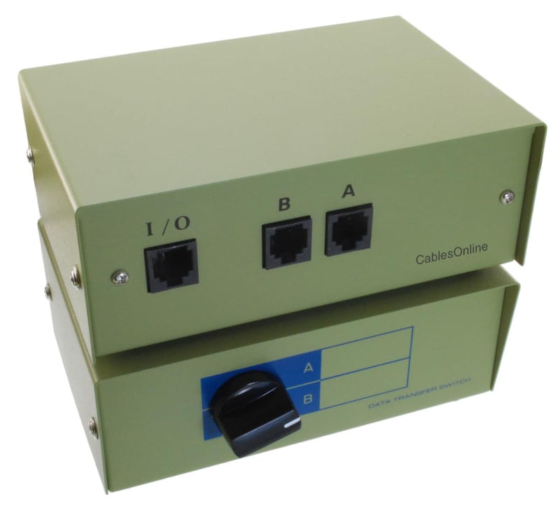 [AUSTRALIA] - CablesOnline 2-Way A/B RJ45 Metal Rotary Manual Switch Box (SB-034) 