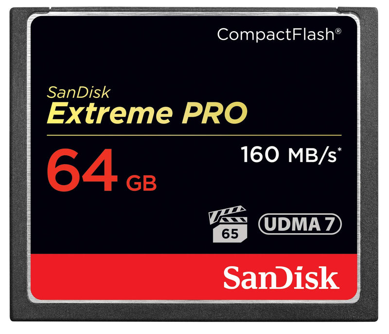 SanDisk 64GB Extreme PRO Compact Flash Memory Card UDMA 7 Speed Up To 160MB/s - SDCFXPS-064G-X46