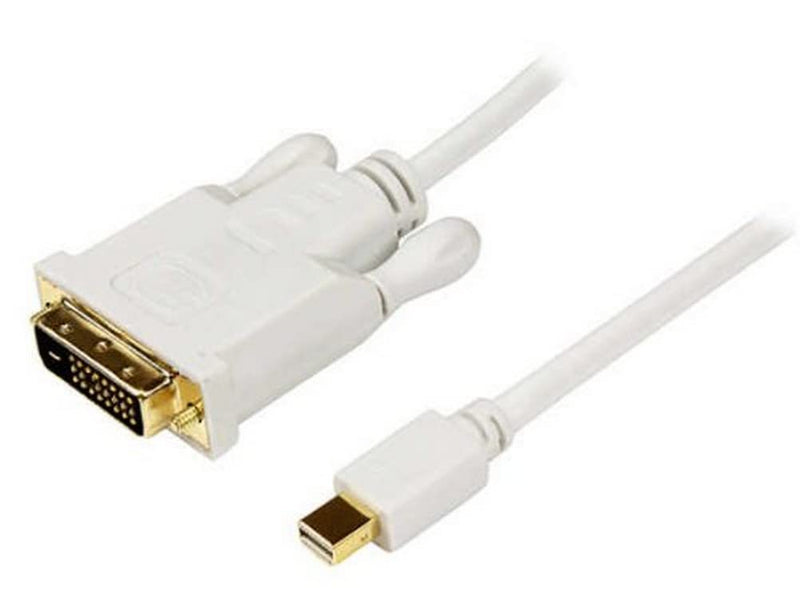 [AUSTRALIA] - StarTech.com 10ft Mini DisplayPort to DVI Adapter Cable - Mini DP to DVI Video Converter - MDP to DVI Cable for Mac/PC 1920x1200 - White (MDP2DVIMM10W) 10 ft / 3m 