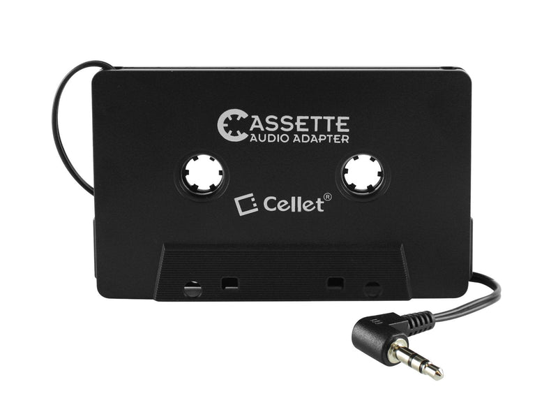 Cellet 3.5mm Stereo Audio Aux Cable for Stereo, Car Audio Cassette to Aux Adapter, 3.5 MM Auxillary Cable Tape Adapter