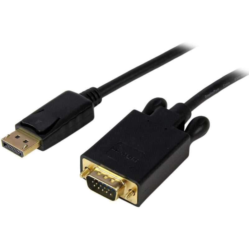 StarTech.com 6 ft DisplayPort to VGA Adapter Cable - DP to VGA Video Converter - Active DisplayPort to VGA Cable for PC 1920x1200 - Black 6 ft (1.8 m)
