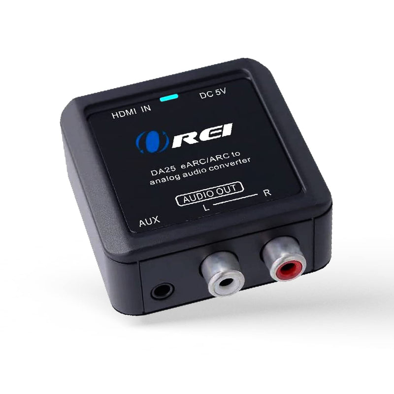 OREI HDMI (eARC & ARC) to RCA L/R Analog Audio Converter With 3.5mm Jack Support Headphone/Speaker Outputs - HDMI ARC to Analog Audio Converter. Premium Digital to Analog Converter