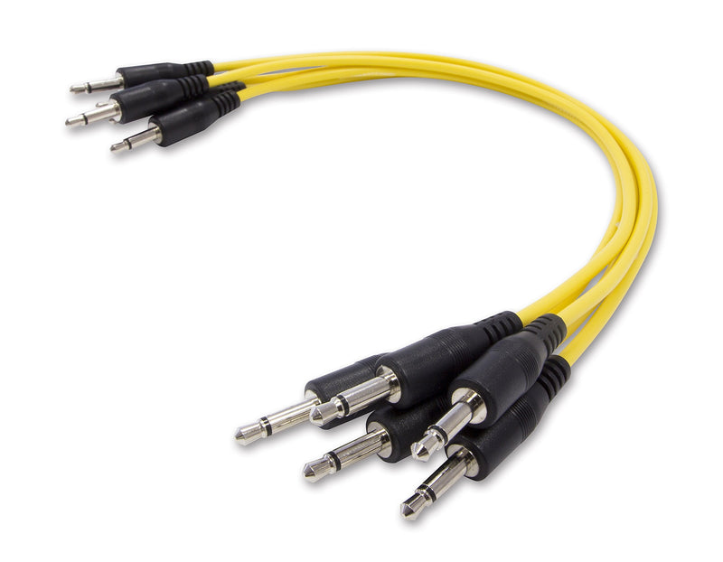 KORG MS-CABLE-YL Patch Cable Set, Pack of 5, Yellow