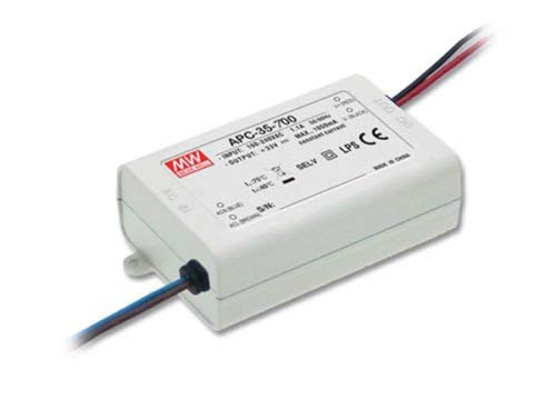 Mean Well Power Supply APC-12-350, AC-DC, 9-36V 0.35A Output, 100-264V Input, 12.6W, LED Driver, Constant Current, APC Series (350mA, 36VDC)
