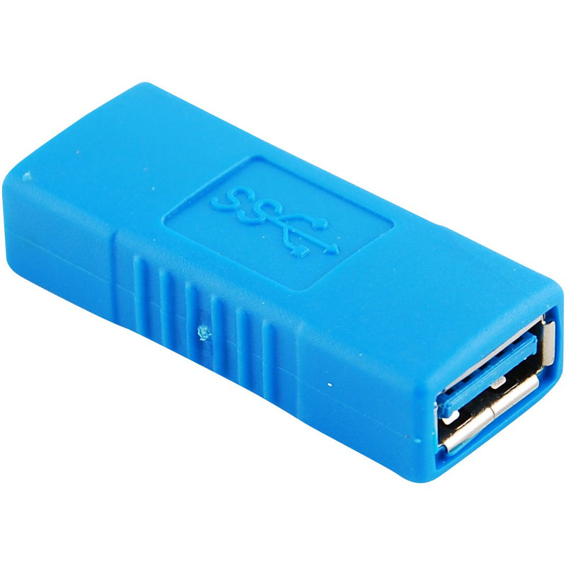 JacobsParts USB 3.0 Type A Female to Female Coupler Connector, Blue