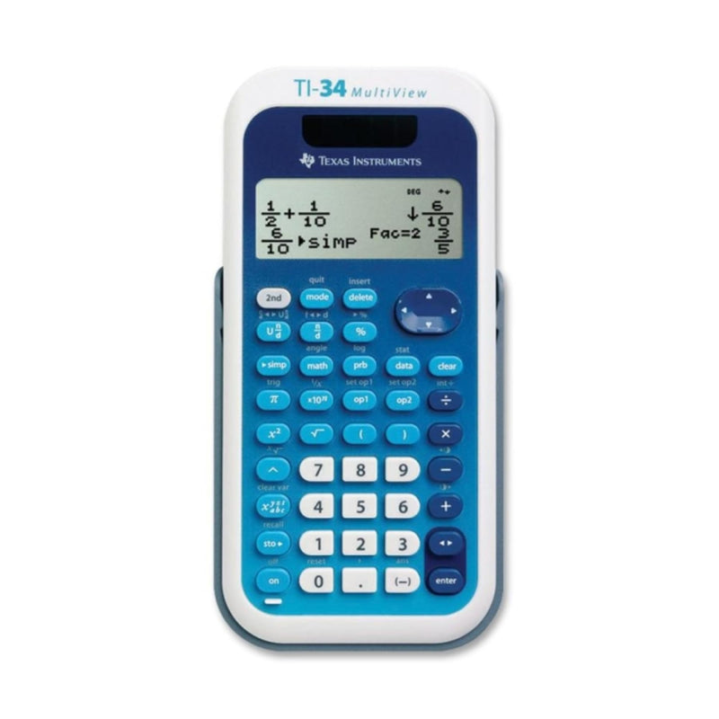 Texas Instruments TI-34 MultiView Scientific Calculator - Blue/White