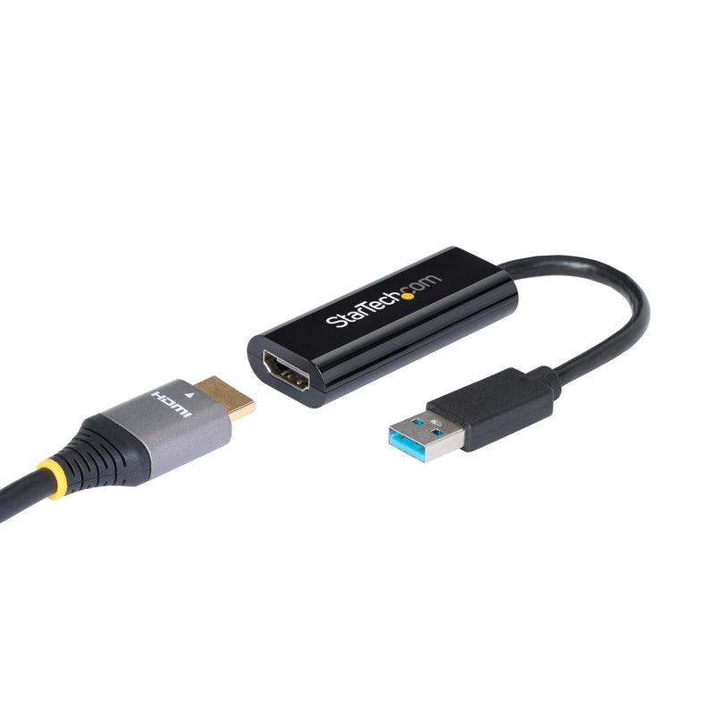 StarTech USB-A 3.0 to HDMI Converter, 1080p60, Windows Driver Required, TAA | USB 5Gbps, Single monitor, 2ch audio, Full HD, Windows X86/X64/ARM only, No macOS ChromeOS or Linux