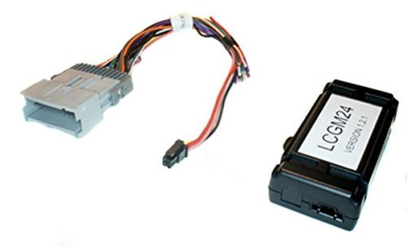 PAC LCGM24 Radio Replacement Interface for Select Non-Amplified Class with 24-Pin Connector , Black , 5.00" x 12.00" x 1.00" | Retain factory chimes, install aftermarket stereo, plug-in wiring adapter, Chevy Buick Pontiac coverage, no-amp systems