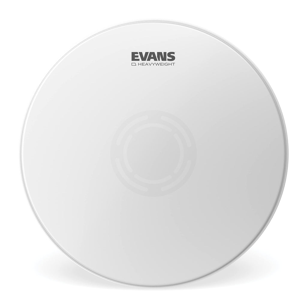 Evans Heavyweight Coated Drumhead - Coated Snare Drum Head - Reverse Dot for Durability, Focus, Attack - 2 Plies of Film - 14 Inch