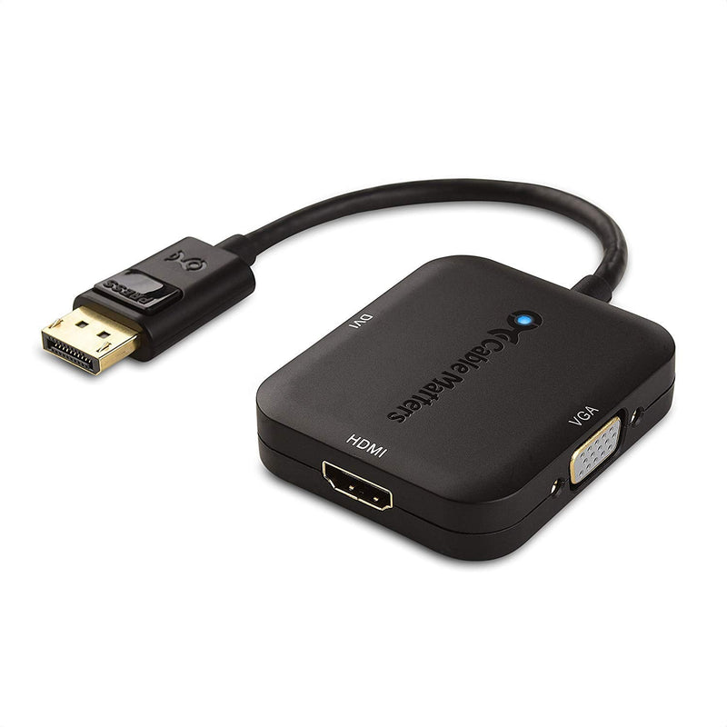 [AUSTRALIA] - Cable Matters DisplayPort to HDMI Adapter with VGA and DVI 3-in-1 Adapter - Supporting 4K Resolution via HDMI 