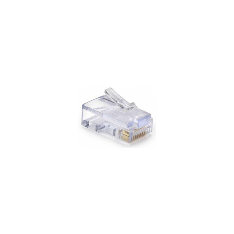 Platinum Tools 202016J EZ-RJ45 Cat6 50/50 Combo, Modular Connector for Ethernet Cable Termination, 100 per Jar Connector&Strain Relief