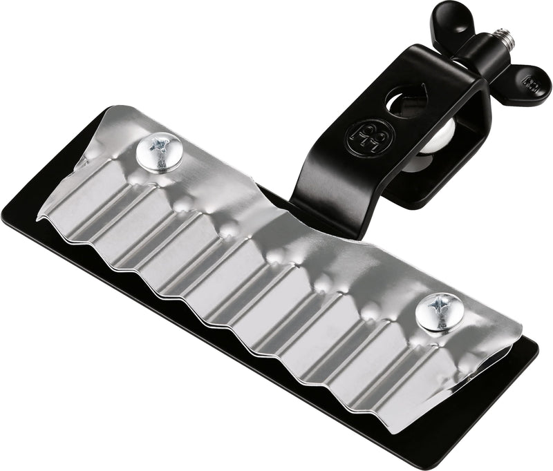 Meinl Percussion Crasher for Percussion Rigs and Drum Set, Medium Size-NOT Made in China-Guiro Style Steel Playing Surface and Standard 3/8" Eye Bolt Mount, 2-Year Warranty, Short M