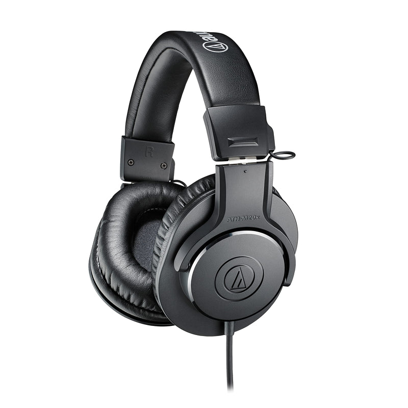 Audio-Technica ATH-M20x Professional Studio Monitor Headphones, Black Wired