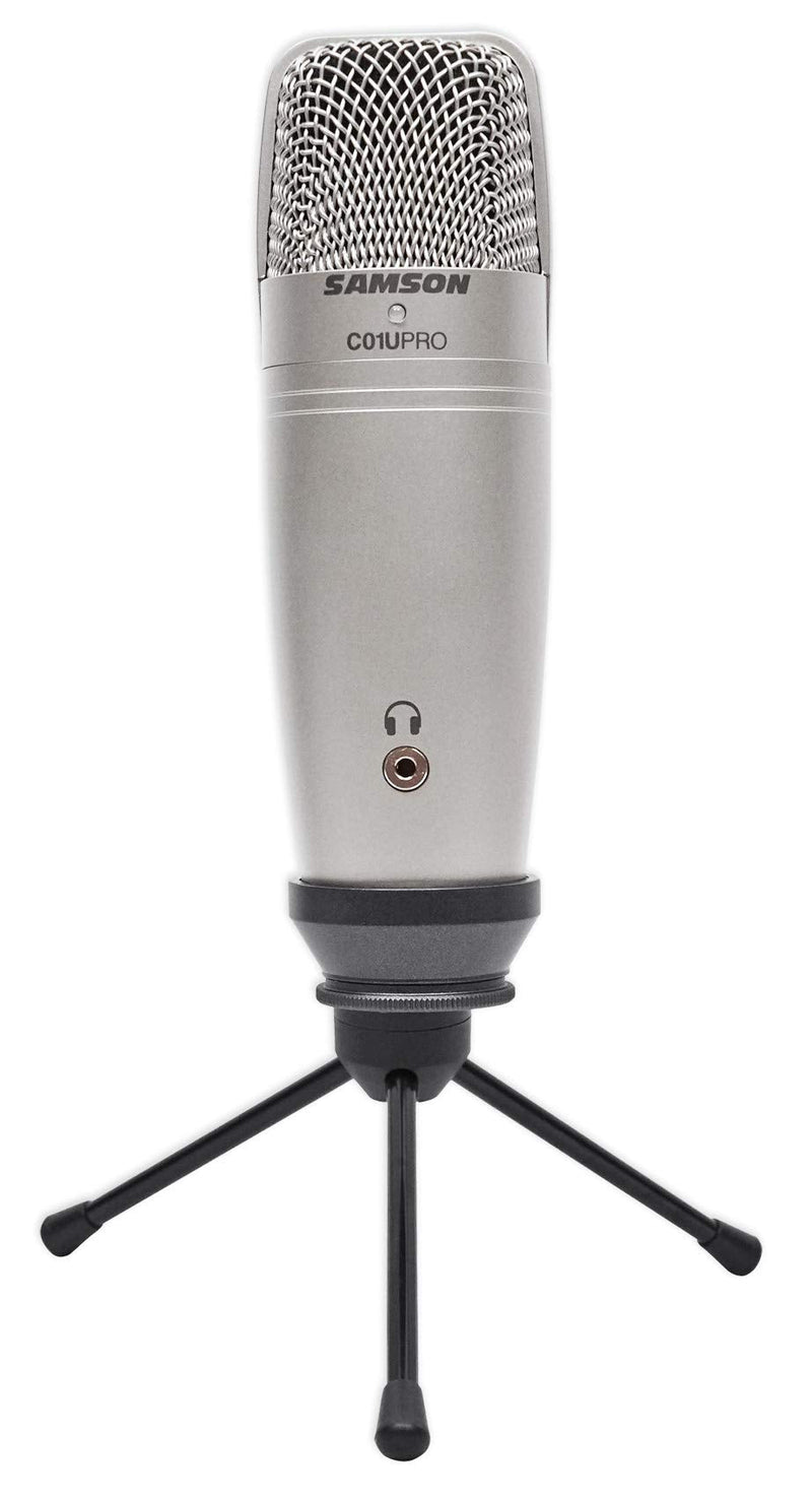[AUSTRALIA] - SAMSON C01U Pro USB Large Diaphragm Studio Condenser Microphone Mic+Tripod Stand 