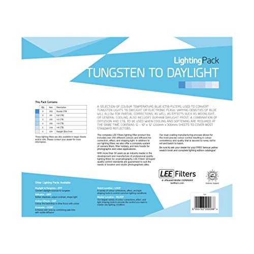Lee Filters Lighting Pack Tungsten to Daylight