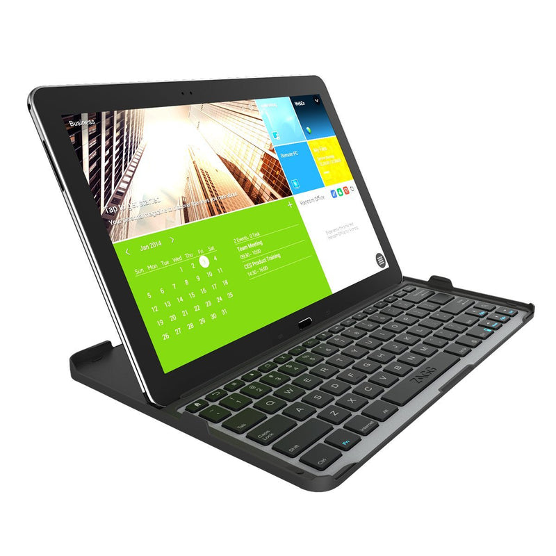 ZAGG Cover Fit Case with Bluetooth Keyboard for Samsung 12.2 Inch Galaxy Note Pro or Tab Pro-Black Black Standard Packaging
