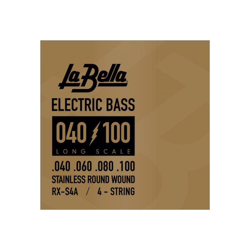[AUSTRALIA] - La Bella RX-S4A Long Scale Nickel Round Wound Bass 4-String Electric Bass 40-100 RX-S4A Rx Stainless , 40-60-80-100 