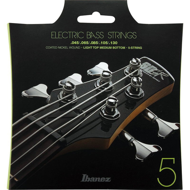 Ibanez, 5 Bass Guitar Strings-Light Top Medium Bottom, Silver, (IEBS5C) Single