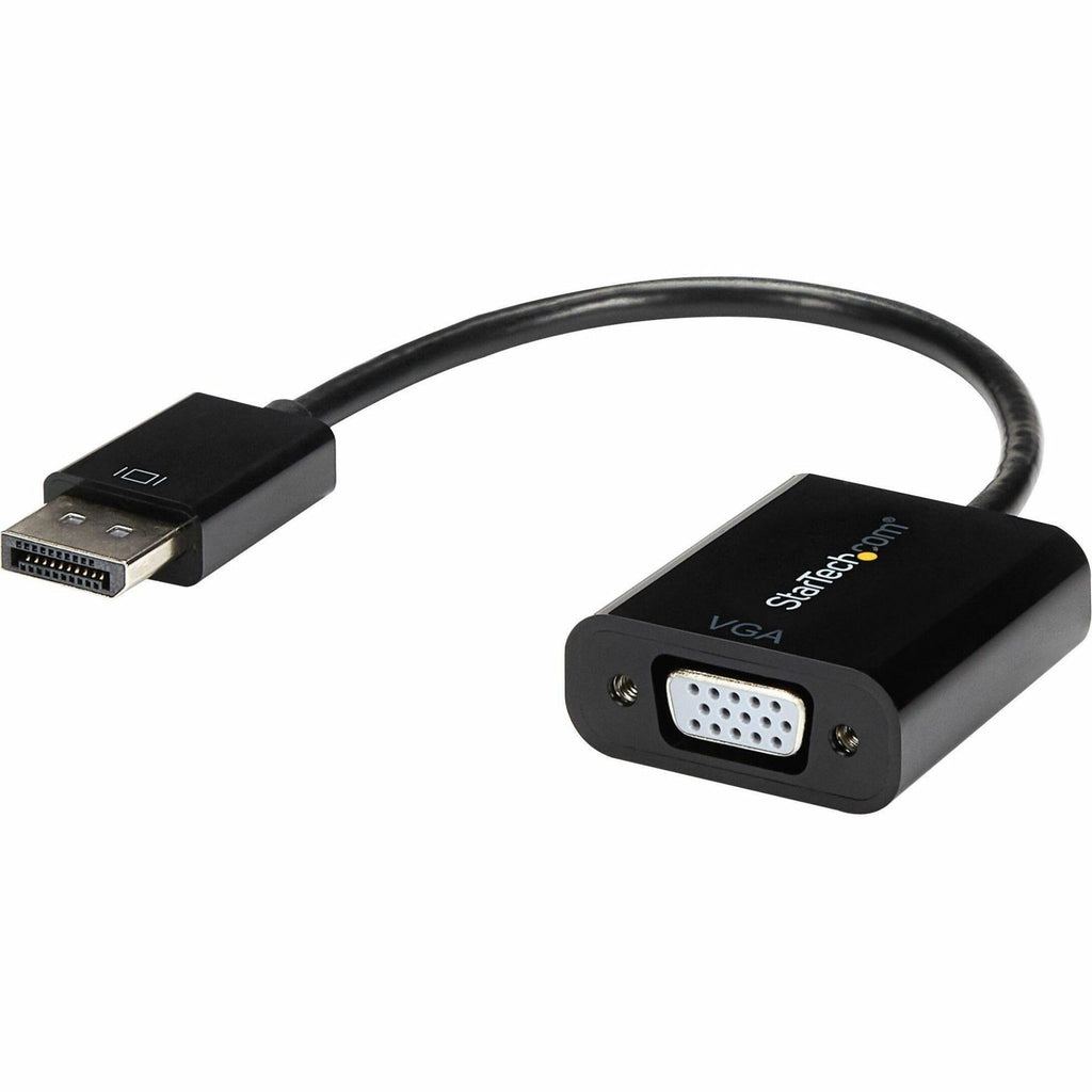 StarTech.com DisplayPort to VGA Adapter - Active DP to VGA Converter - 1080p Video - DP/DP++ Source to VGA Monitor Cable Adapter - DP to VGA Adapter Dongle Digital to Analog - DP 1.2 to VGA (DP2VGA3) 1 Pack