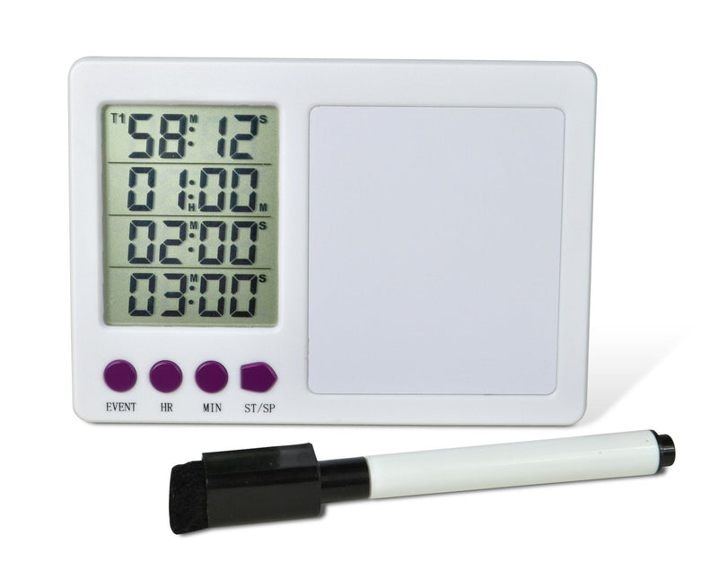 SP Bel-Art, H-B DURAC 4-Channel Electronic Timer with White Board and Certificate of Calibration (B61700-3700)