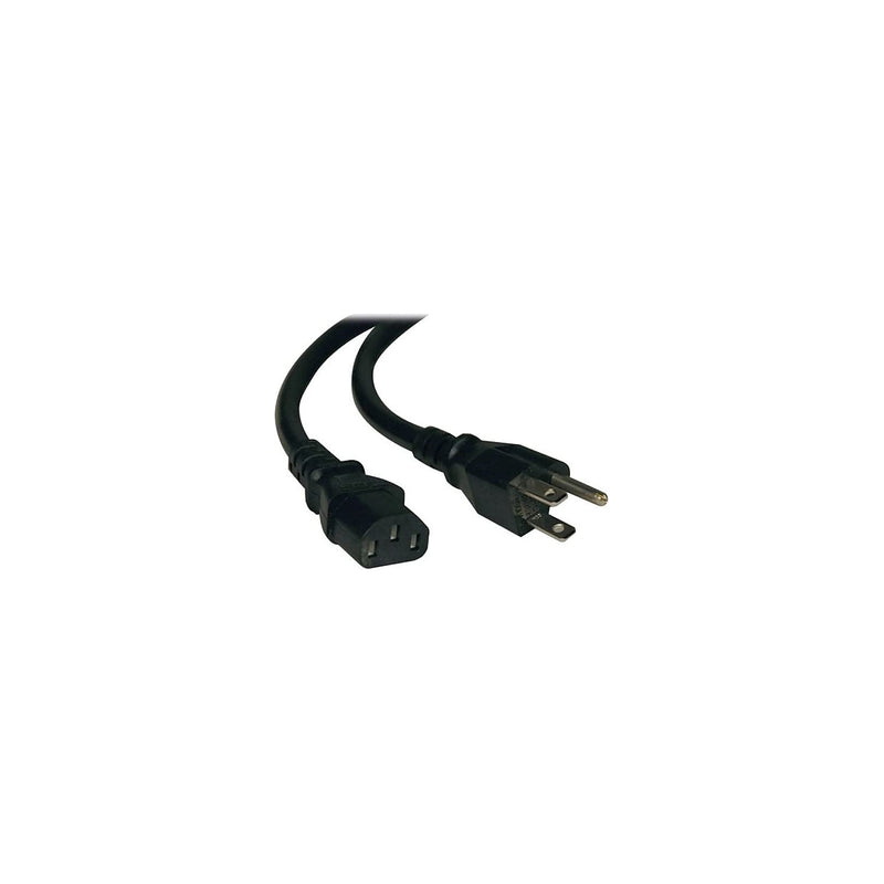 Tripp Lite Heavy Duty Computer Power Cord, 15A, 14AWG (NEMA 5-15P to IEC-320-C13), 3-ft. (P007-003),Black 3-feet