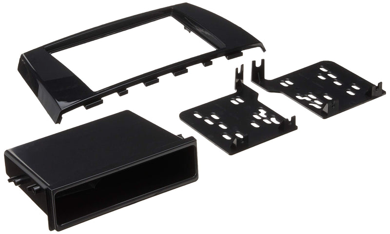 Metra 99-7016GHG Single DIN Dash Kit for Select 2014 and Mitsubishi Mirage Vehicles (Charcoal) | Charcoal finish, factory-style stereo installation trim, houses aftermarket head units Auto Part