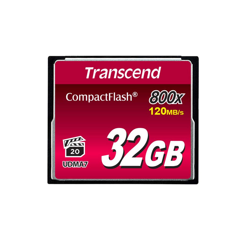 Transcend 32GB CompactFlash Memory Card 800x (TS32GCF800) 32 GB