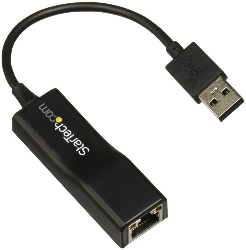 StarTech.com USB 2.0 to 10/100 Mbps Ethernet Network Adapter Dongle - USB Network Adapter - USB 2.0 Fast Ethernet Adapter - USB NIC (USB2100), Black Standard